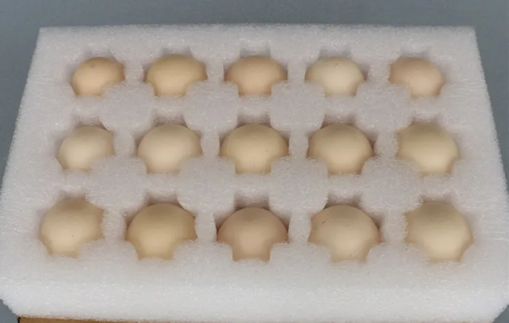 270*170*80 мм EPE пена для 15 отверстий яиц упаковочные материалы коробка для хранения яиц