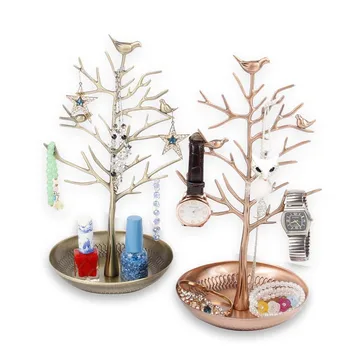 

2017 Good Quality Earrings Necklace Pendent Jewelry Display Metal Stand Rack Holder Home Organizer Holder