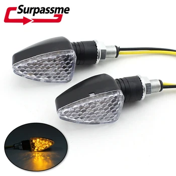 

2Pcs Motorcycle Accessories 15 LED Turn Signal Lights Turn Signal Indicators Yellow Universal for YAMAHA KTM DUCATI APRILLA BMW