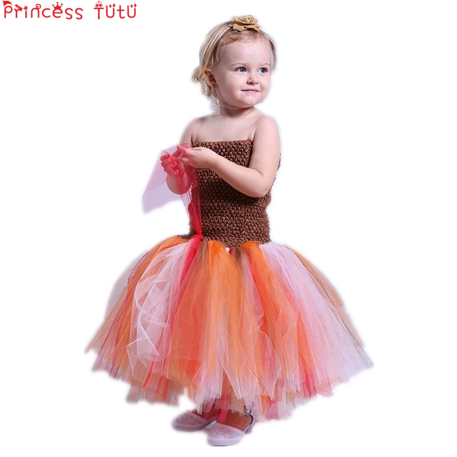 

Halloween Girl Dress Red Oange White Kids Tutu Dress Halloween Photo prop tutu Brown Baby Girls Clothing Halloween Tutu costume