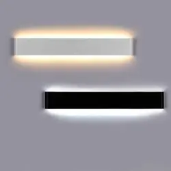 Современные светодио дный минималистский Алюминий прокладки настенный светильник Ванная комната зеркало свет бра Спальня прикроватной