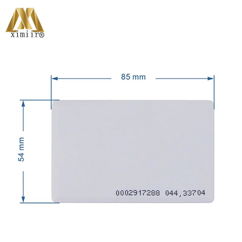 Для доступа Управление и рабочего времени Системы ID тонкие карты EM карта 125 кГц 0,88 мм Толщина TK4100 чип ABS близости смарт-карты