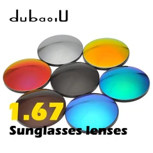 1,67 индекс анти-УФ поляризованные солнцезащитные очки линзы Модные мужские и женские оптические солнцезащитные очки линзы Красочные линзы