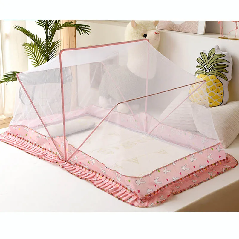 

Kalameng Portable Folding Baby Mosquito Nets Rabbit Pattern Infant Bed Breathable Mosquito net