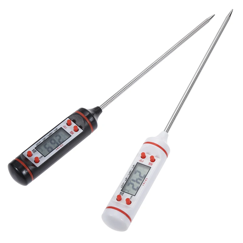 Anpro Kitchen Digital Food Thermometer Long Probe Electronic Cooking  Thermometer For Cake Soup Fry BBQ Meat With Battery - AliExpress