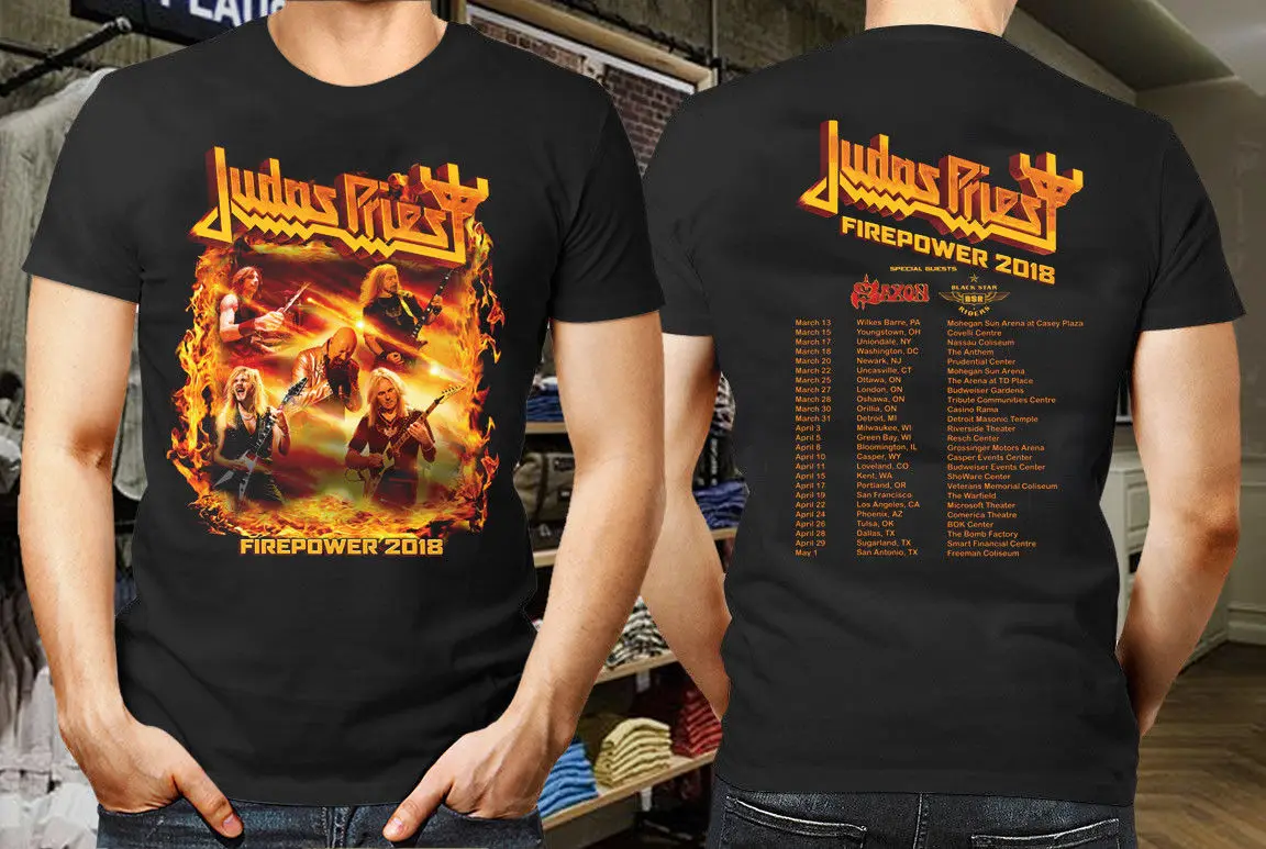 Authentic JUDAS PRIEST Firepower T-Shirt NEW