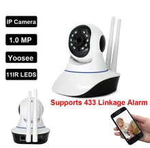 Wireless WiFi Security 720P Camera System support Wifi 433 Mhz Sensors & Alarms Detector Sensor/TF card