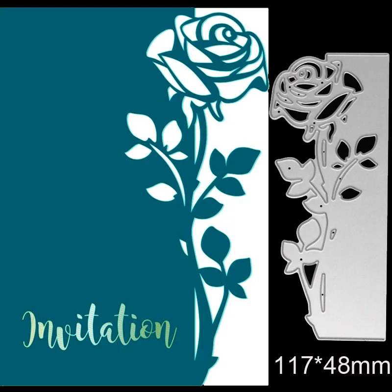 Metal Cutting Dies Rose Flower Dies Scrapbooking Stencils
