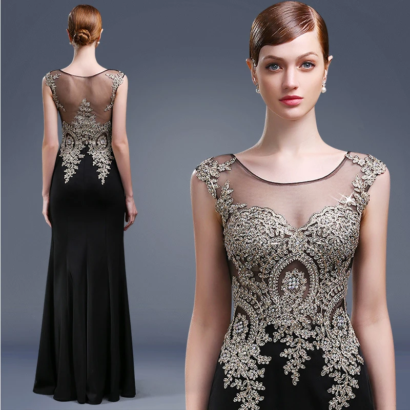 satin bridesmaid dresses black