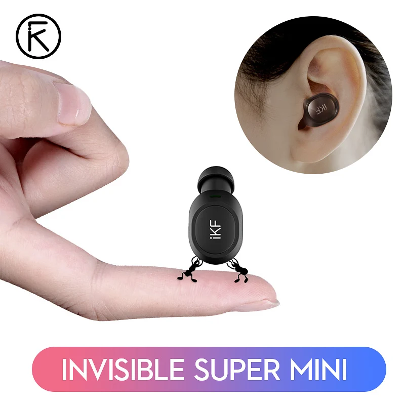 Икф M1 mini невидимым наушники бизнес bluetooth беспроводные шумоподавления вкладыши с