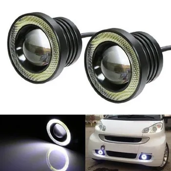 

2PCS 89mm 76mm 64mm Car COB Angel Eyes Fog Lights Led Car Headlight Lamp DRL Universal Daytime Running Light 3.5 3.0 2.5 inch
