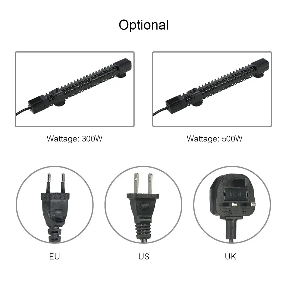 300 Вт/500 Вт 2 в 1 подводный для аквариума нагреватель Отопление термостат аквариум с защитным корпусом цифровой регулятор температуры