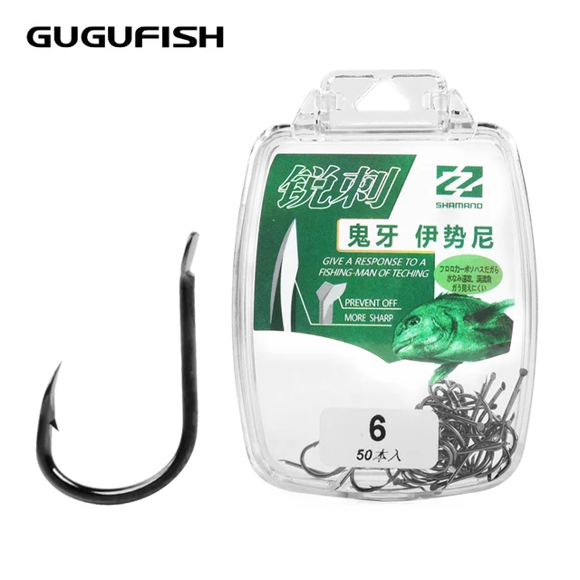 Best Price GUGUFISH 50Pcs/box ISEAMA Barbed Black High Carbon Steel Fishing Hooks #1-#13 Hook sharp Durable Pesca Fishing Tackle Box Best Price GUGUFISH 50Pcs/box ISEAMA Barbed Black High Carbon Steel Fishing Hooks #1-#13 Hook sharp Durable Pesca Fishing Tackle Box