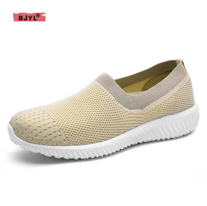 

BJYL sneakers woman 2019 Hot-selling Light and Breathable Leisure Shoes Ultra-light and Shallow Socks Shoes Walking Female