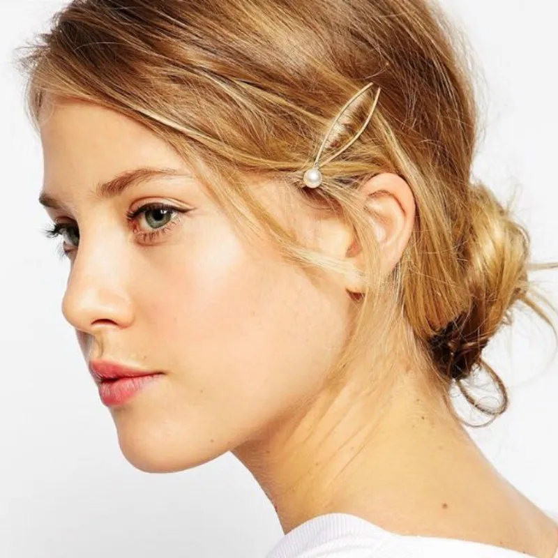 

Wholesale Clip Girl Bijoux Tiara Bridal Hairgrips Imitation Pearl Headbands for Women Wedding Hair Jewelry Accessories