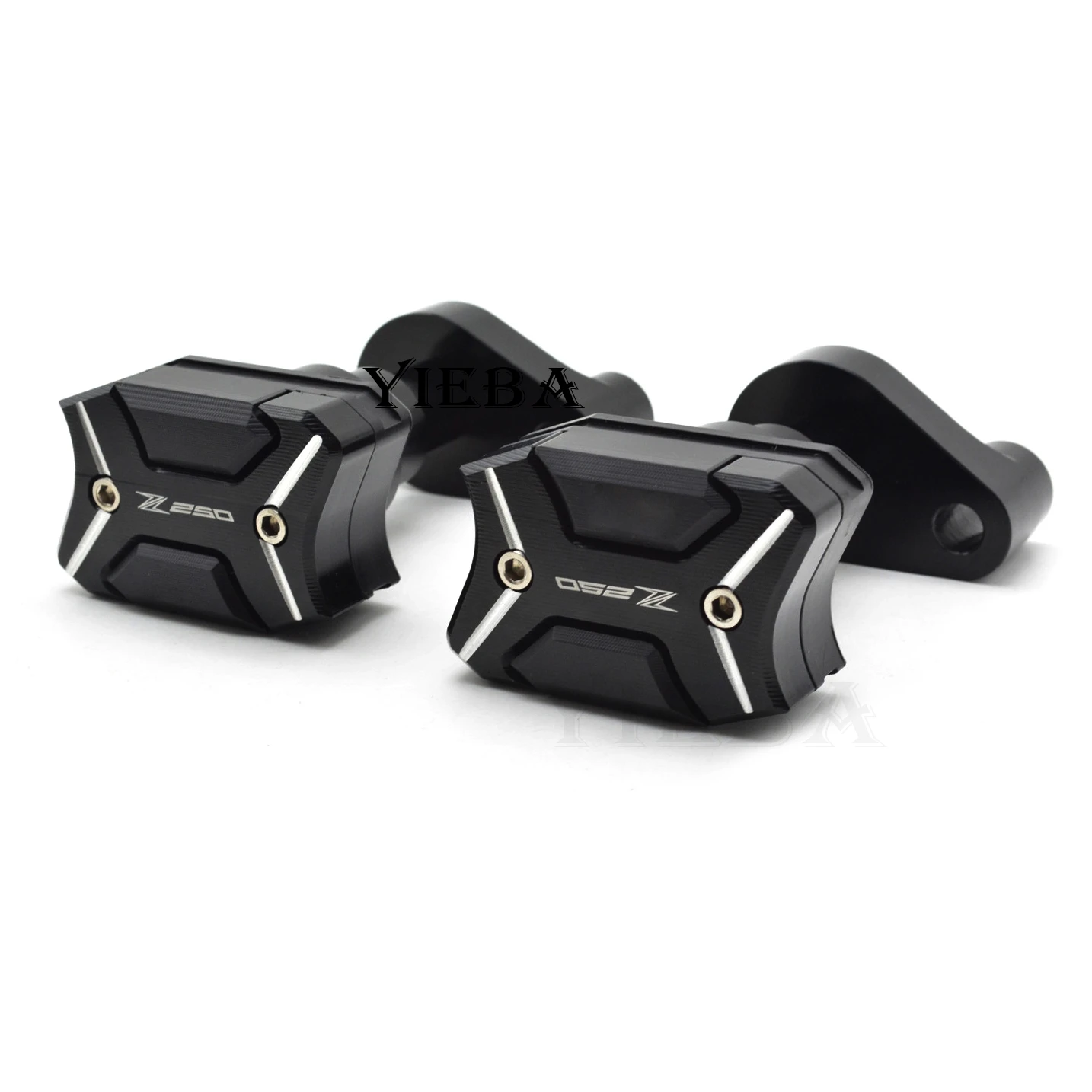 

CNC aluminum Motorcycle Frame Sliders Crash Engine Guard Aluminium Side Shield Protector For Kawasaki Z250 2011-2015