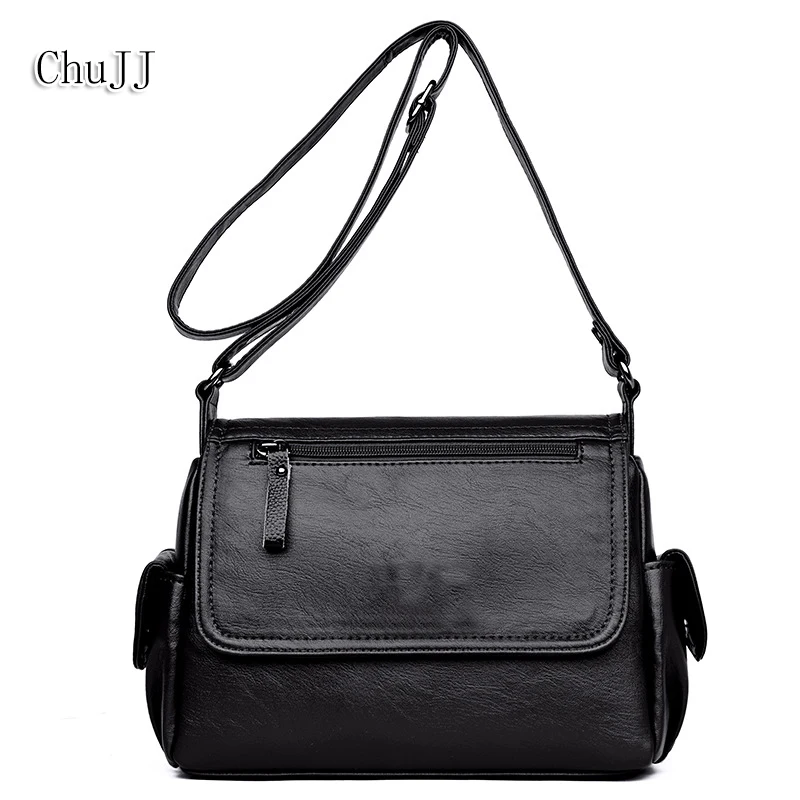 

Chu JJ Women's Genuine Leather Handbags All-match Shoulder CrossBody Bags Ladies Fashion Messenger Bag Women Bags Bolsas