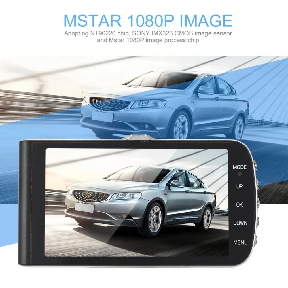 

BH029 Full HD 1080P Lens Vehicle Black Box Car DVR 4 Inch 170 Degree View Wide Angle Loop Recording Motion Detection