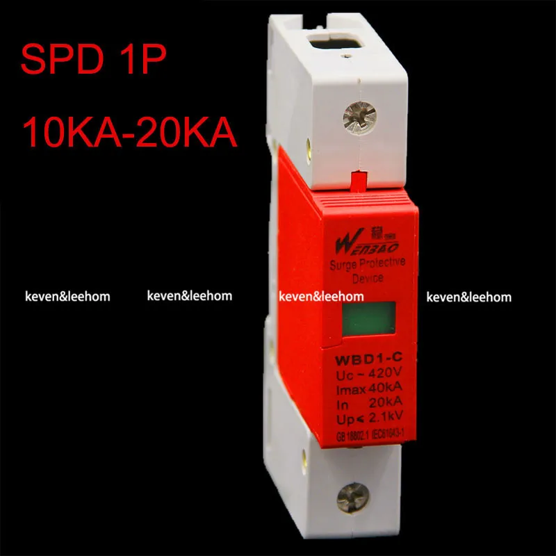 

wholesale SPD 1P surge protector 10KW~20KW Low Voltage Arrester Device