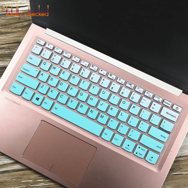 Силиконовая защитная накладка для клавиатуры кожного покрова для lenovo Йога 720 12 720-12ikb Йога 720 12,5 дюймовый Йога 720 12IKB - Цвет: fadewhiteblue