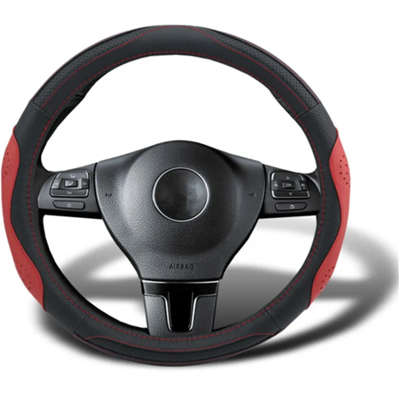 Steering Wheels cover for Mazda 6 Non slip holster Protection cowhide leather cover interior decoration font