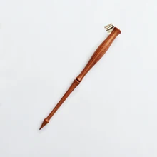Высокое качество роза дерево косой каллиграфия ручка держатель английский медный оттиск с письменами Античная мульти перо используется перьевая ручка