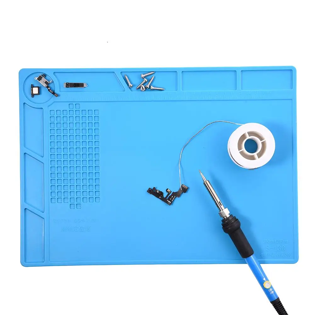 35x25cm ESD Heat Insulation Working Mat Soldering Station Iron Phone Computer Repair Magnetic Heat-resistant Platform | Инструменты