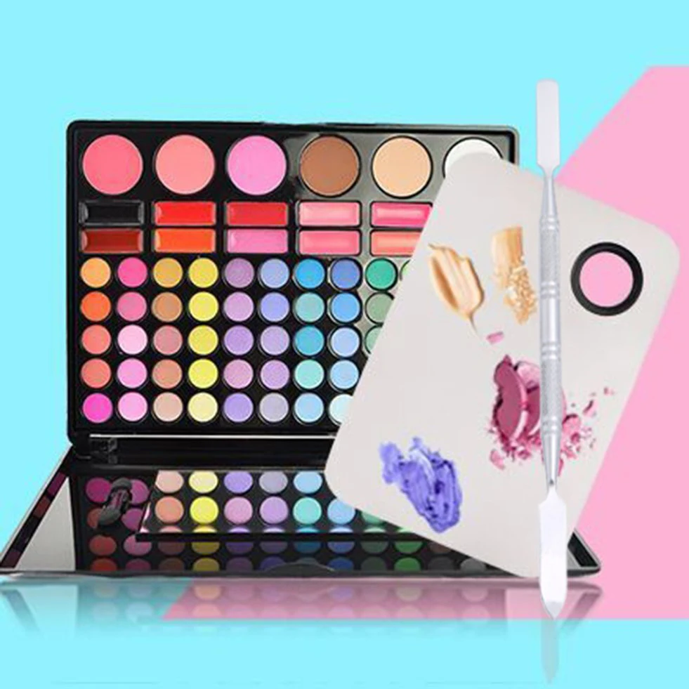 YOST 1 Set(2pcs) Fashion Stainless Steel Cosmetic Makeup Palette