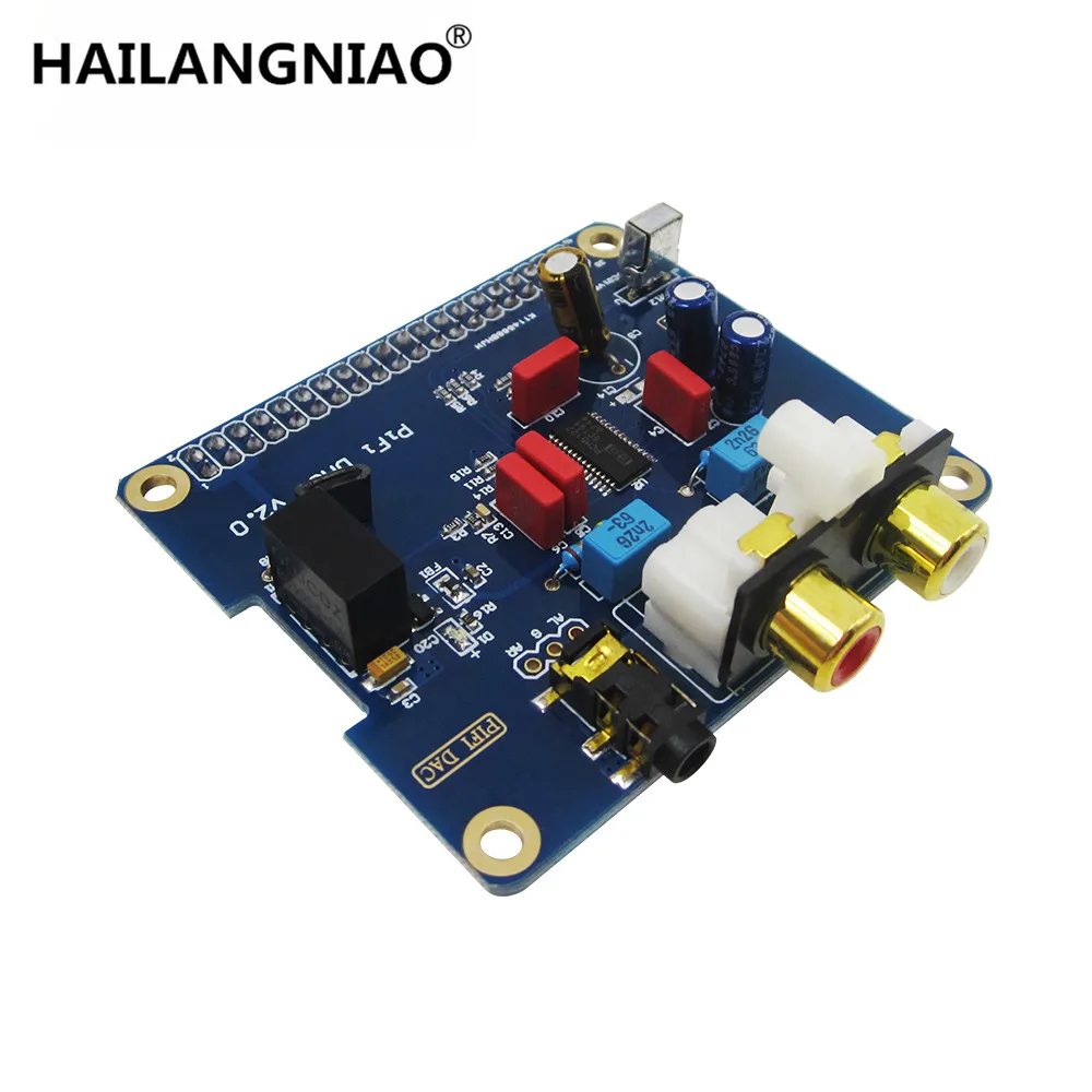 Cena HAILANGNIAO Raspberry pi 2 interfejs I2S specjalna karta dźwiękowa HIFI DAC moduł PIFI DAC + V2.0