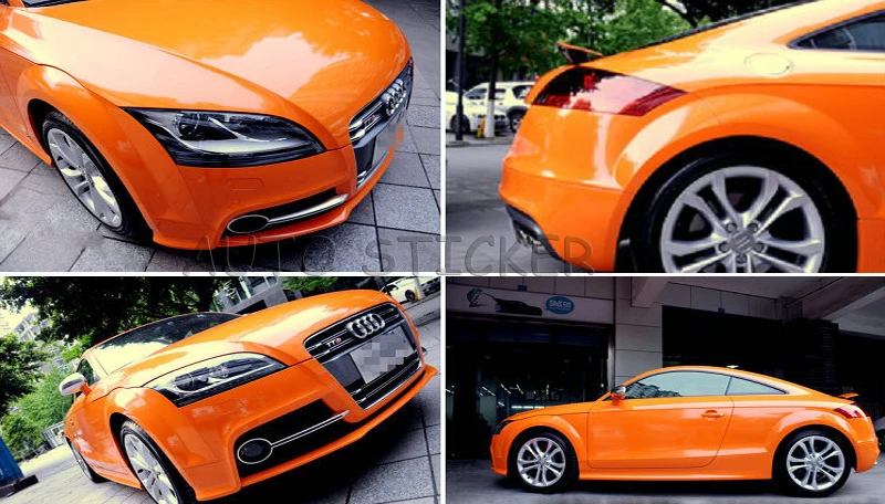 glossy orange vinyl film (2)
