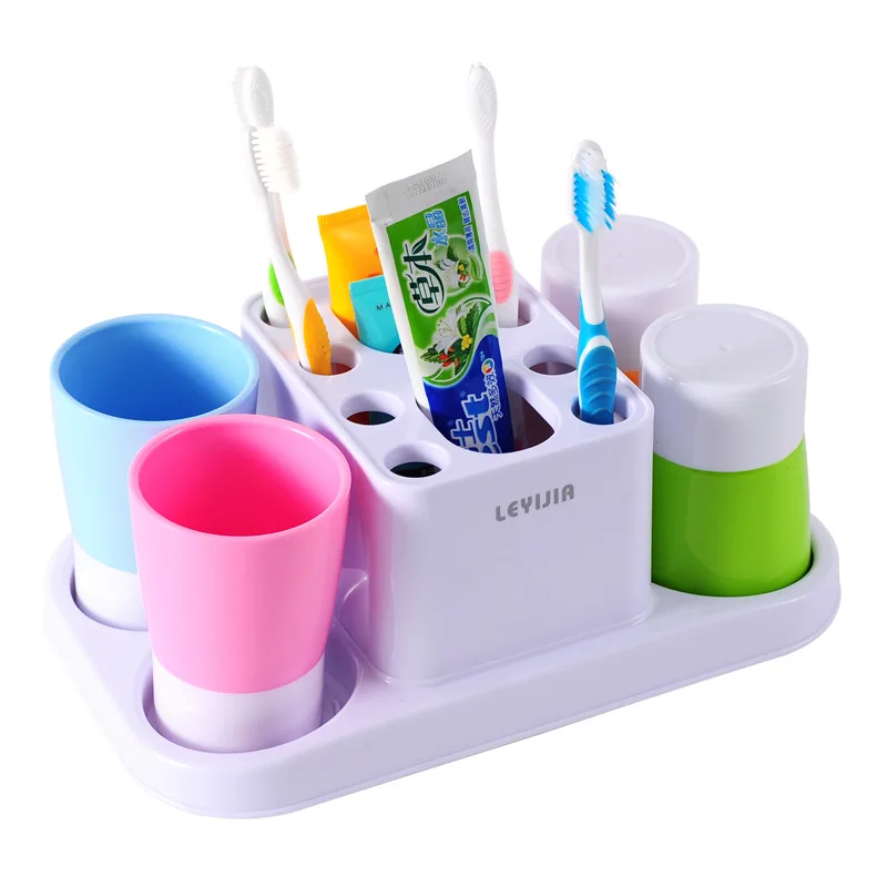 

Fashion colorToothbrush rack, toothbrush holder for four family Safety, environmental protection and freshness