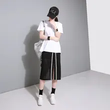 Юбка-миди, ограниченная юбка-пачка, женские юбки,, лето, боковые ленты, темные пряжки, разрезы, эластичная талия