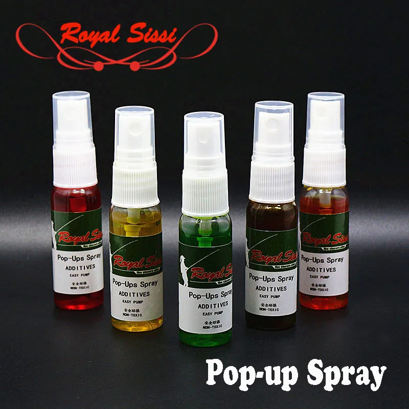 

Hot 2bottles boilie-mate pop-up spray 5 optional flavours liquid carp fishing booster spray attractor edible boilies additives