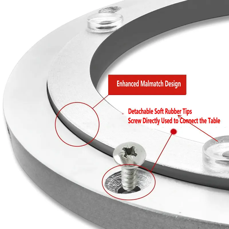 HQ MM02 два слоя Malmatch Дизайн сверхмощный алюминиевый сплав Lazy Susan поворотная пластина стол поворотный стол с винтами
