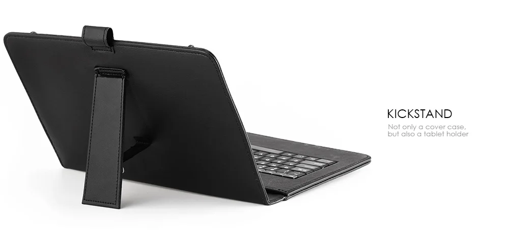 Smart Cover Case with Micro USB Wire Control Keyboard for Android / Windows Tablet 10 Inch