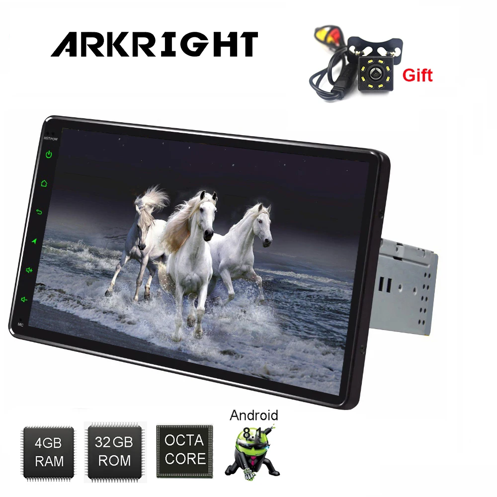

9" Single Din Built-in 4G Module Wifi Bluetooth Universal Car Radio GPS Navi Bluetooth DVR Android 8.1 Octa Core Head Unit
