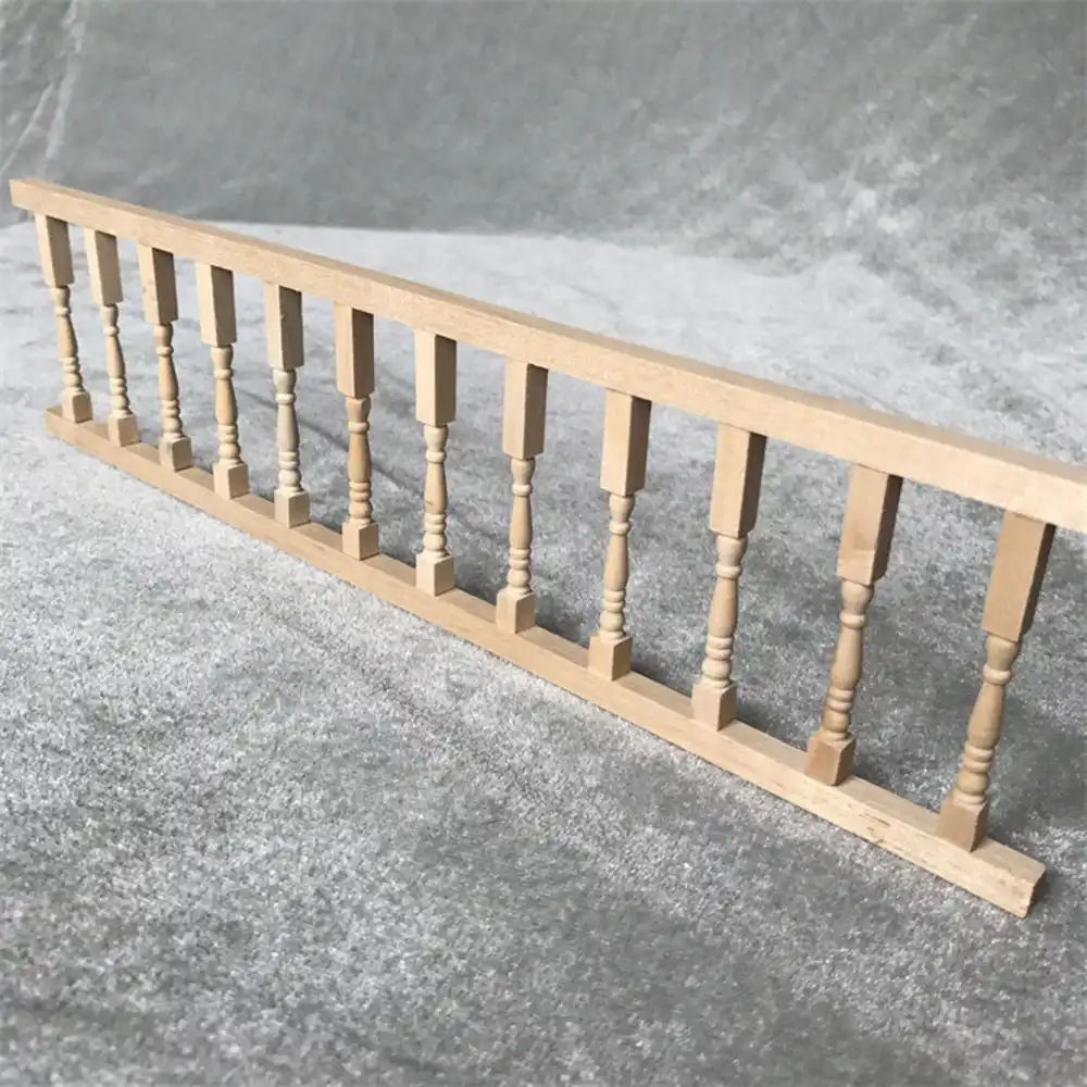 Dollhouse Handrail,1:12 Simulation Miniature Handrail Model Toy for Dollhouse Garden Balcony Scene Decoration Accessories