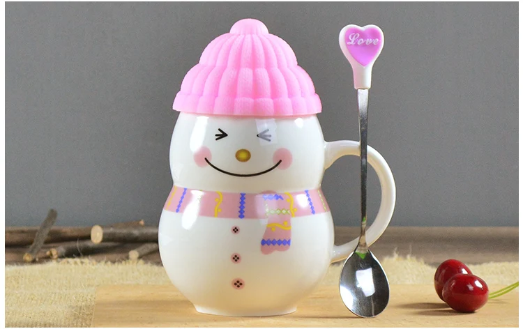 1 шт 3D чашки со снеговиком, креативные рождественские подарки, 330 мл, керамическая чашка для кофе, молока, чая, подарок на день рождения, кружка для завтрака