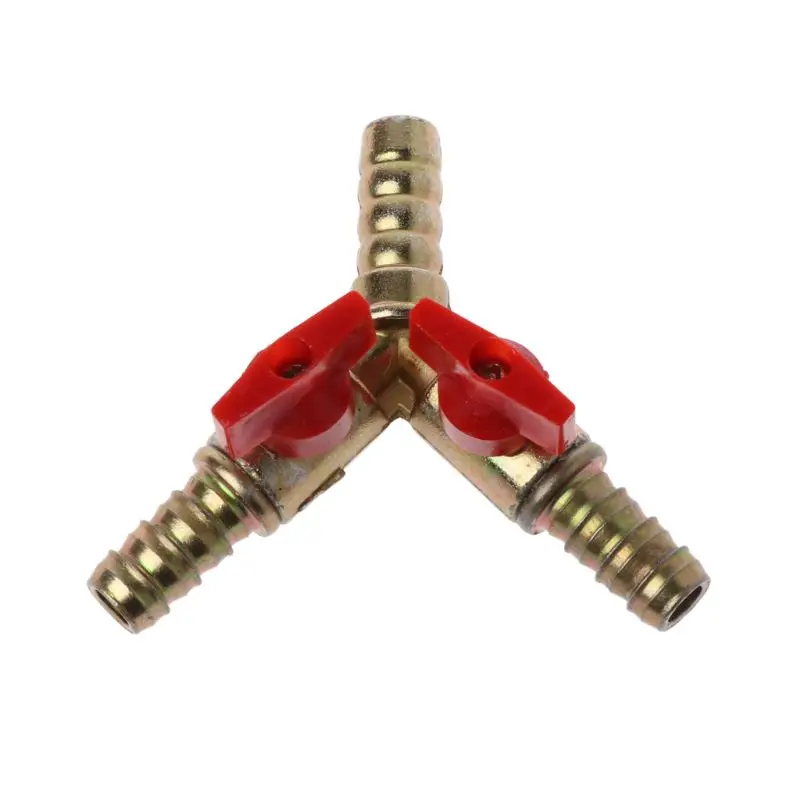 Высокое качество 3/8 &quotID Hose Barb Y Shape 3-ходовой запорный шаровой клапан фитинг для