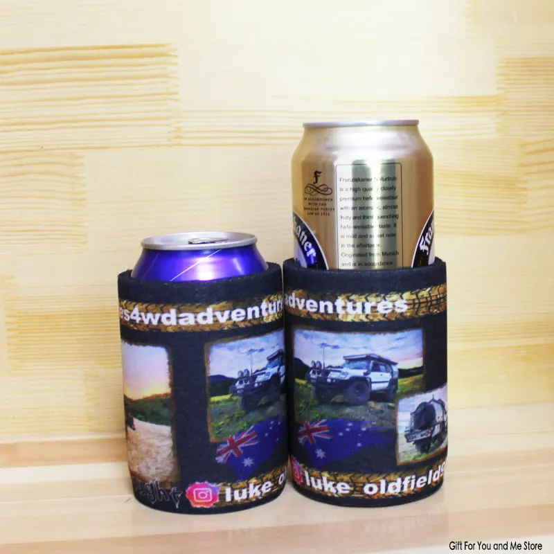 500 шт./лот утепленная пакеты со льдом рекламные пузатые держатели пива может покрыть водонепроницаемый охладитель для напитков, из неопрена держатель сумка для пикника