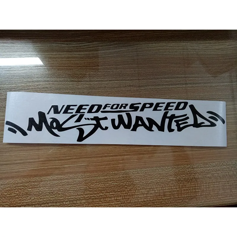 JDM White English Need For Speed Scratch Auto Car Windshield Decal Vinyl Sticker