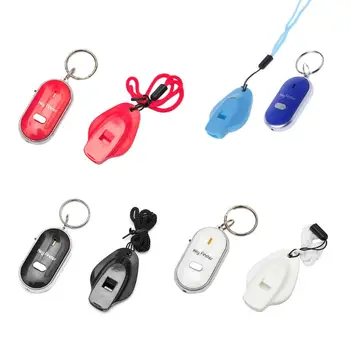 

Creative Anti-lost Whistle Sound Key Finder Wireless Smart Flashing Beeping Remote Keyring Locator with Keychain Alarm Reminder