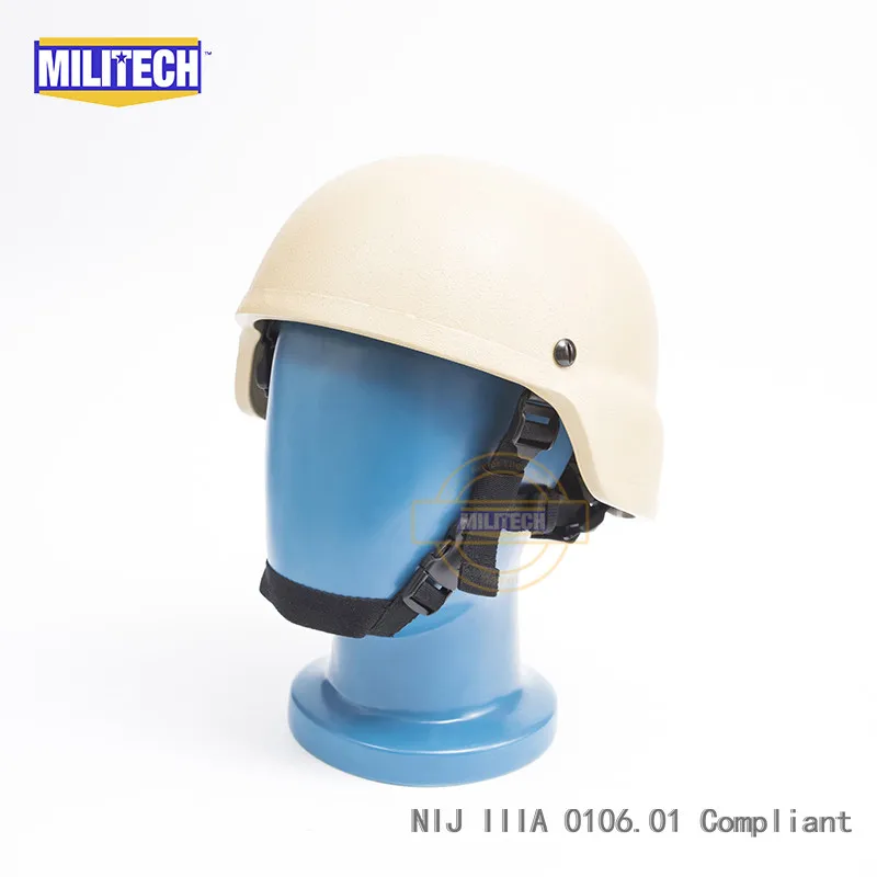 Пуленепробиваемый шлем MILITECH DE NIJ IIIA 3A MICH арамидный ACH пуленепробиваемый Mitch 2000 с