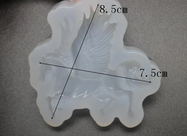 1 шт. летающий конь с крыльями ювелирных изделий плесень Эпоксидной Силиконовые формы DIY Craft брелок смолы декоративные эпоксидной смолы