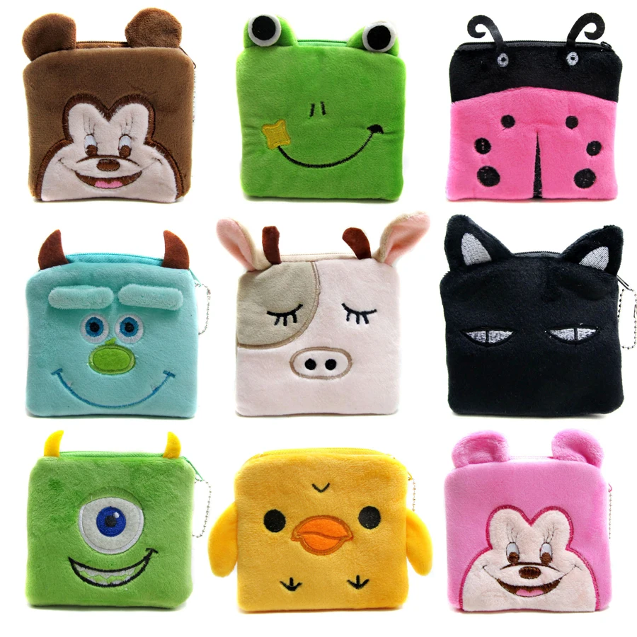 Lovely Gifts Cartoon Coin Wallets Women Zipper Coin Bags Children