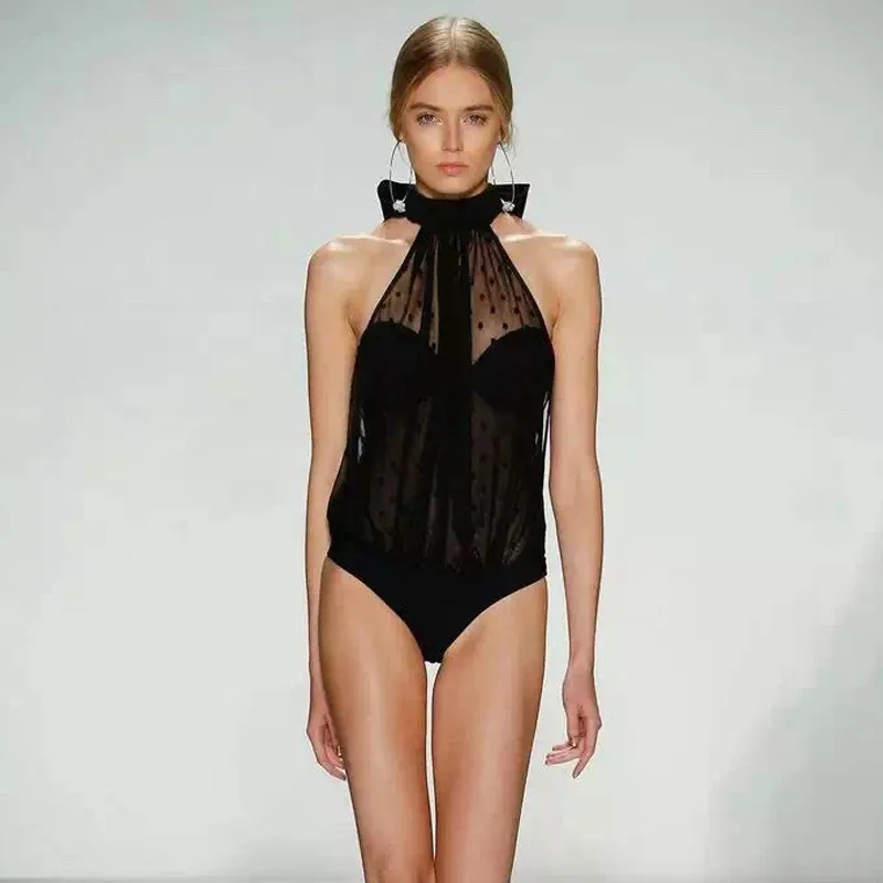 

Jacobs Black Polka Dot Bikinis Siamese Swimsuit Goddess Plus Size   Bikini High Waist Swimsuit Extra Large Bathing Suit Bather