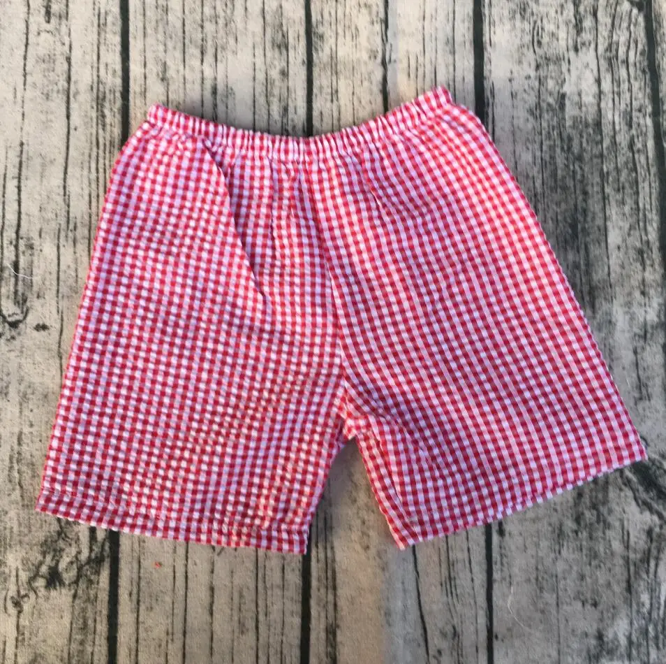 kids wear clothes custom summer baby clothing children boys seersucker