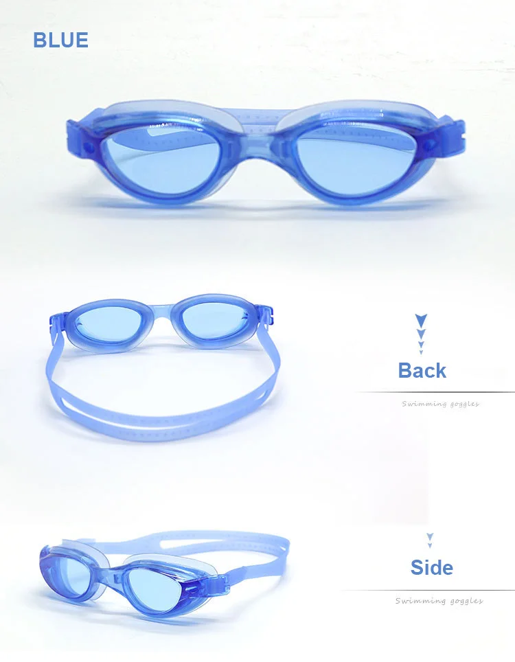 Противоскользящие плавательные очки 5 цветов HD противотуманные плавательные очки с УФ-защитой силиконовые очки для плавания для мужчин и женщин