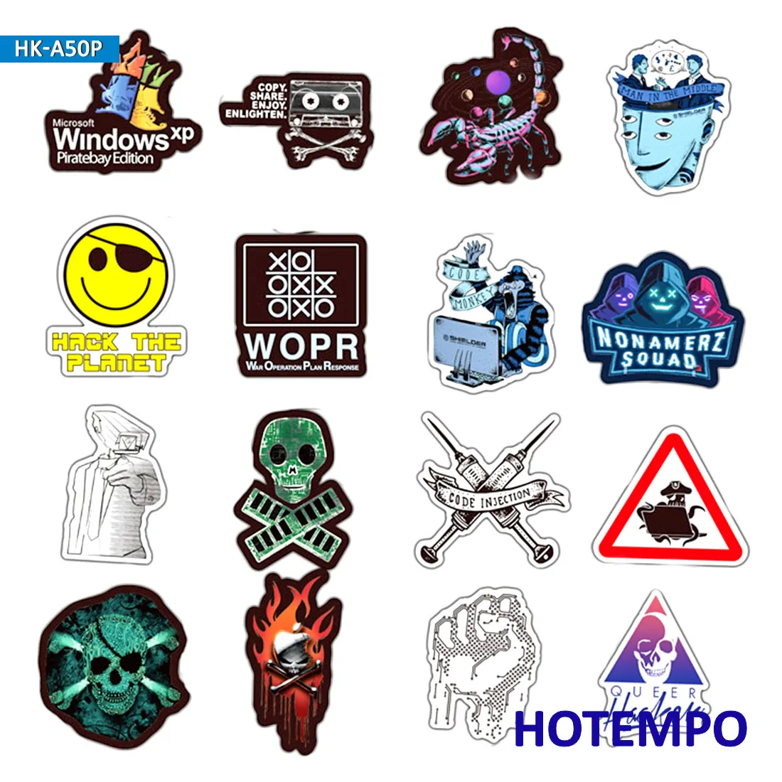 50pcs Hackers Graffiti Stickers Programming Internet Html Software Geek for Mobile Phone Laptop Luggage Skateboard Decal Sticker 50pcs Hackers Graffiti Stickers Programming Internet Html Software Geek for Mobile Phone Laptop Luggage Skateboard Decal Sticker