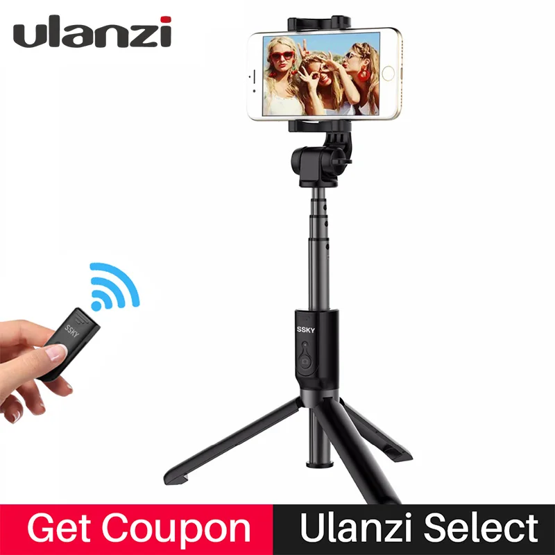 Ulanzi мини селфи палка со штативом монопод для Bluetooth Remote Управление Выдвижная айфон
